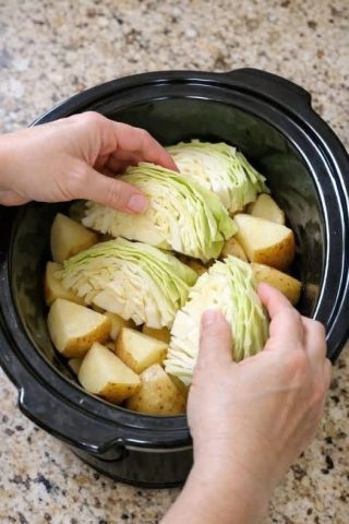 Slow Cooker Cabbage with Bacon
