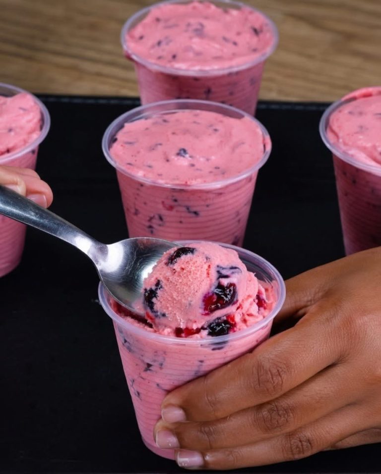 Berry Cheesecake Fluff (Pink Berry Version)….. I sent it to whoever sent it Hi