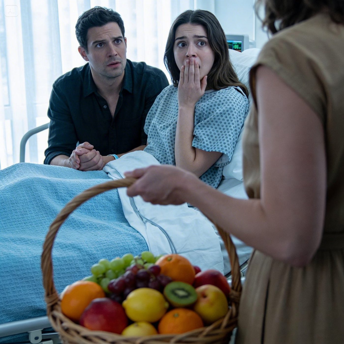 My husband said he was on a “business trip” — but when I went to the hospital to visit my sick friend, I suddenly heard his voice behind the door… and what I heard made my blood run cold.