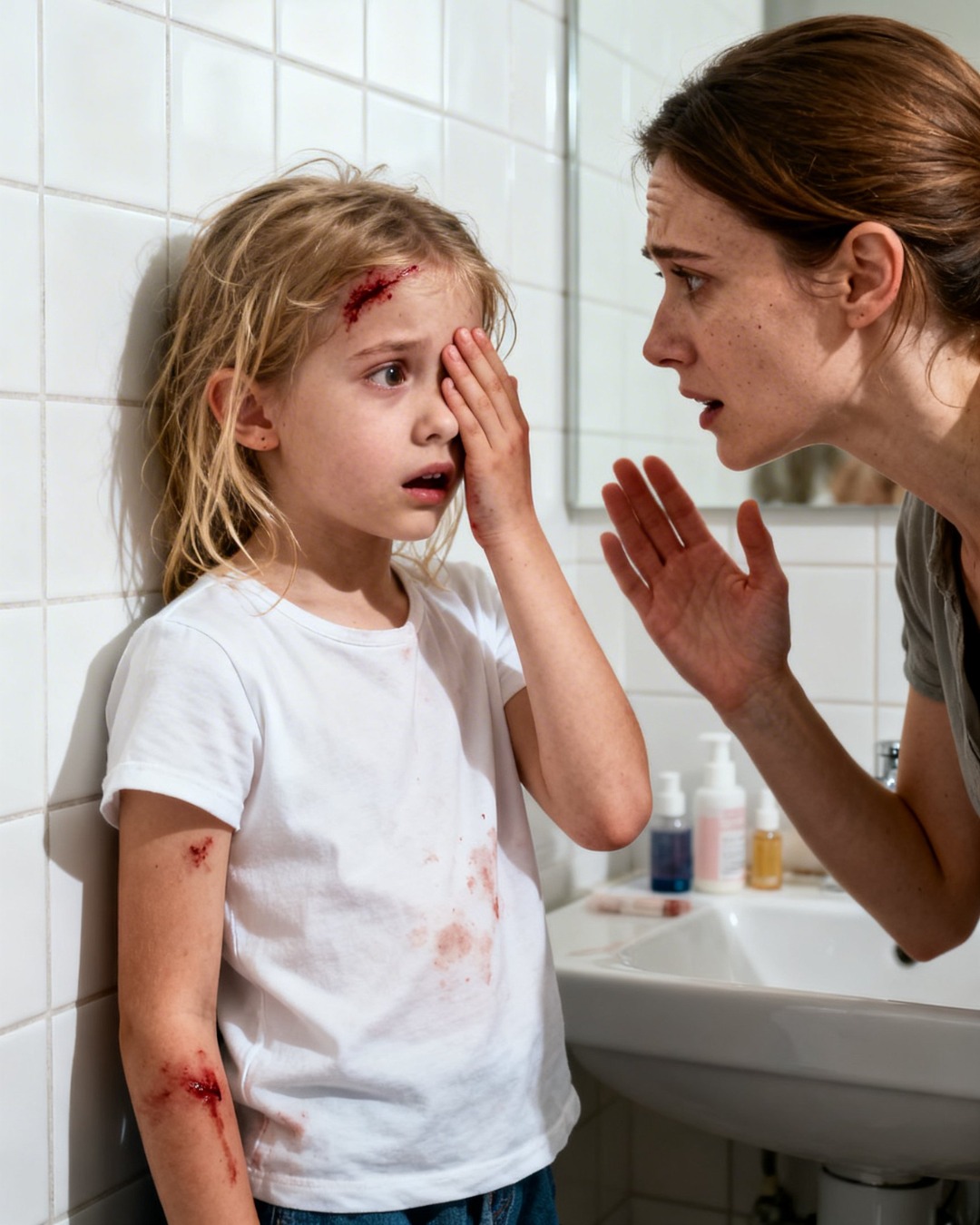 “Mom… I don’t want to take a bath anymore.” My daughter vr started saying that every night after I remarried. -nhuy