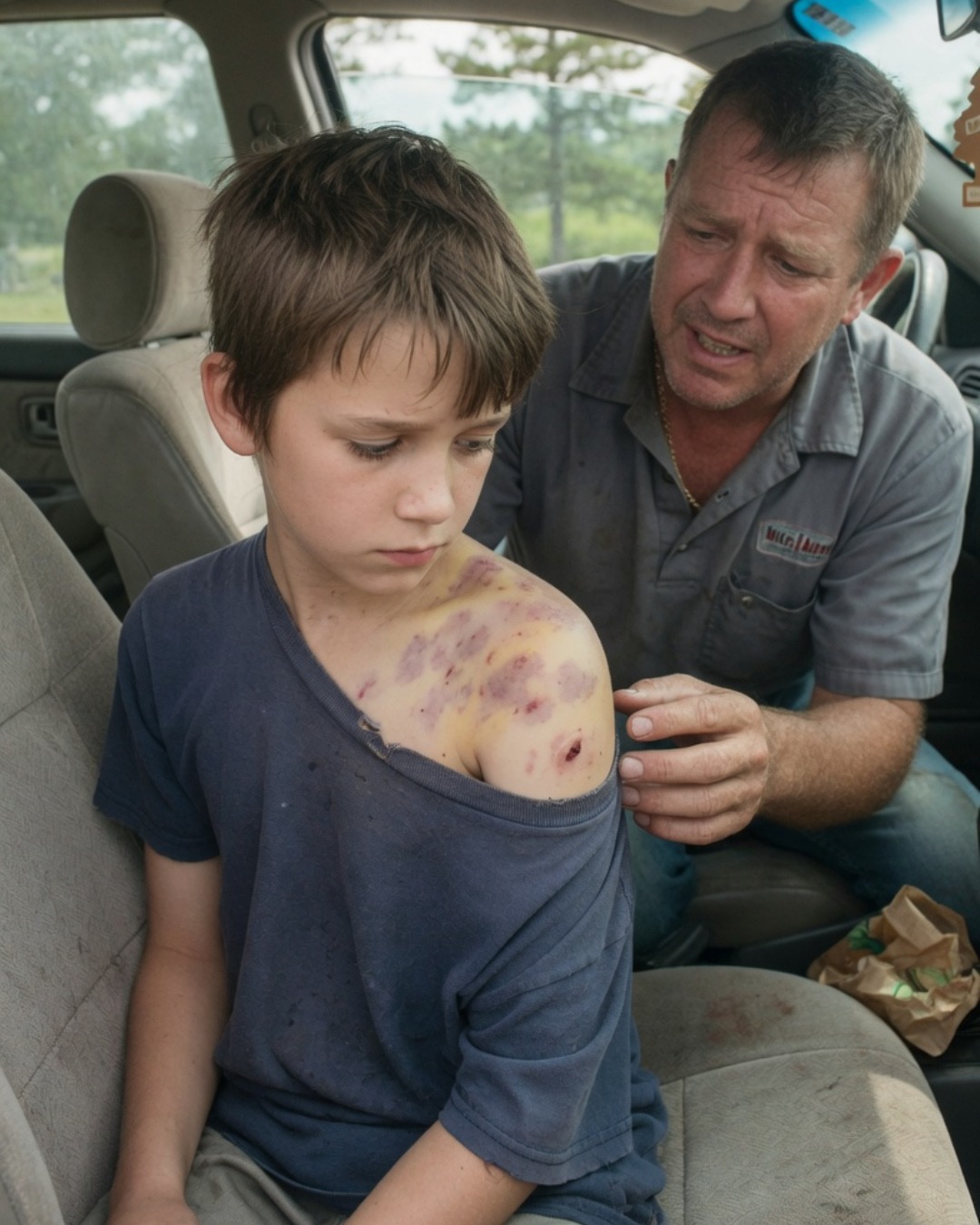 wrk The millionaire’s son whispered to the driver as he picked him up from school, “My back hurts…” and what the driver discovered next was a chilling secret no one knew.-olweny