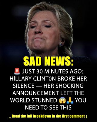 Our thoughts and prayers are wrk with Hillary Clinton during these difficult times. Her recent announcement has left many stunned and deeply moved.Full story in the comments 👇