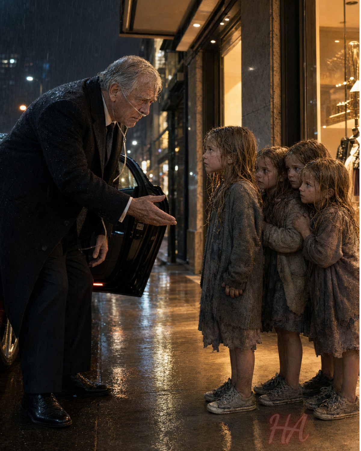 A DYING BILLIONAIRE ADOPTED 4 HOMELESS QUADRUPLETS…