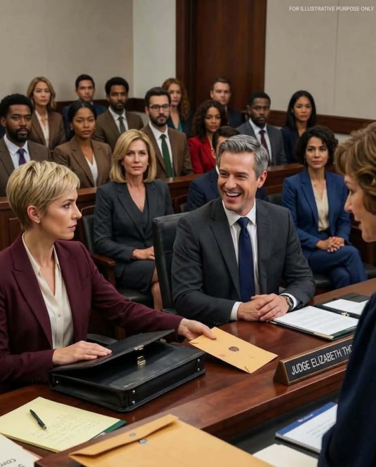 Ten minutes into the trial, my lawyer husband laughed and demanded half my $12M company and trust, while my mother and sister sat behind him,smiling, certain they were finally watching me break.